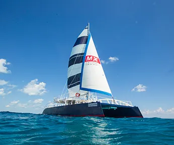 Isla Mujeres Xailing Catamaran light