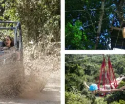 GIMME ALL CHALLENGE-All-Inclusive Ziplines tour, ATV & cenote